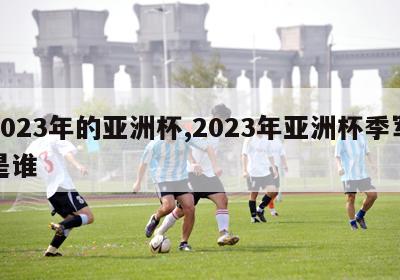 2023年的亚洲杯,2023年亚洲杯季军是谁