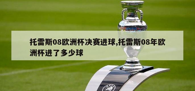 托雷斯08欧洲杯决赛进球,托雷斯08年欧洲杯进了多少球